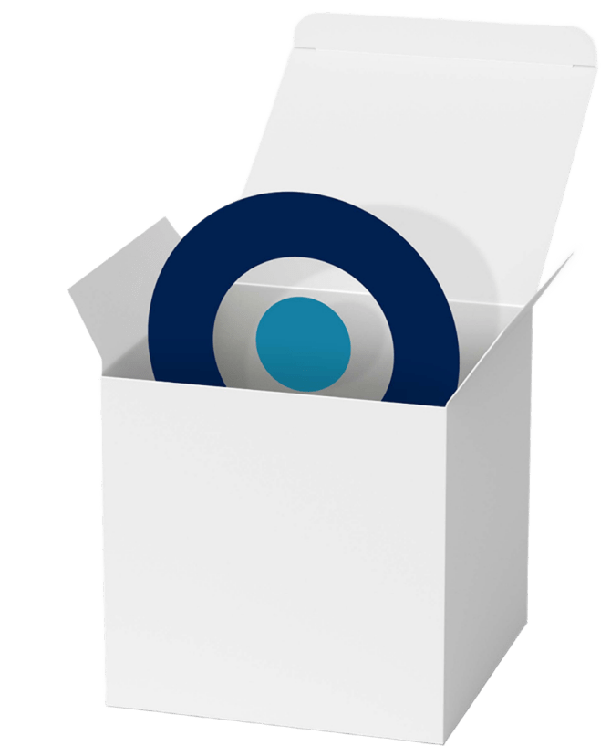 Imagem caixa com símbolo